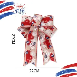 Large Size Khaki Car Bow