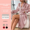 Wholesale Wearing Nightgown Sexy Long Spring and Summer Women's Bathrobe Long Sleeve High-end Pajamas Selling Home Clothes