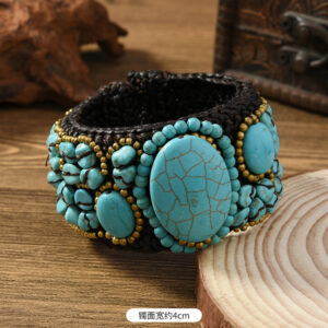 Braided natural stone bracelet (style 11)