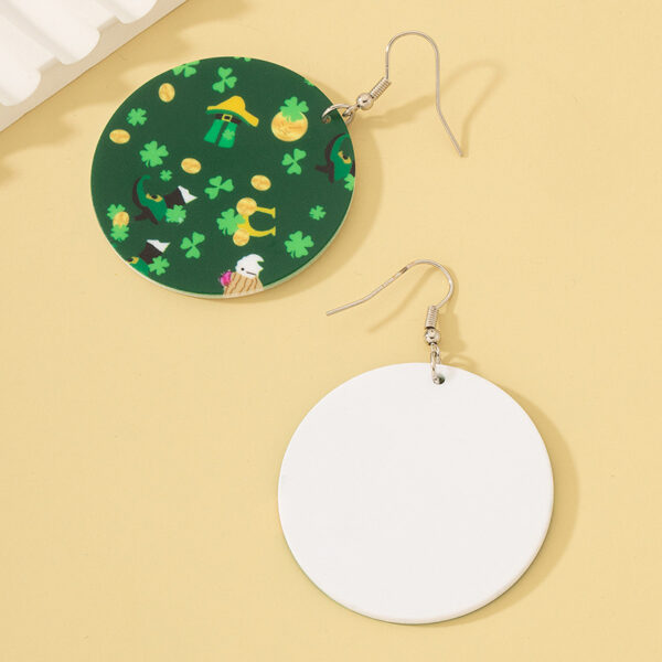 oly-290a8b709f1eaafc2efee509f2ac4a3f Wholesale St. Parkrit Festival Earrings Europe and America Ireland Popular Creative Personality Lucky Grass Pineapple House Earrings