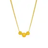 Wholesale Jewelry Basic Ball 304 Stainless Steel 18K Gold Plated Stainless Steel Necklaces