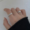Wholesale Roman Numeral Ring for Women Trendy Cool Style Men's Index Finger Ring  Valentine's Day Gift to Girlfriend Couple Ring