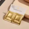 Wholesale Geometric Heart Shaped Stainless Steel 304 Electroplated Ear Studs Style Fashion Jewelry Accessories