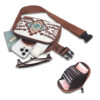 oly-29213ff9343394c6a2cc14f7cee54e57 Wholesale Selling Two-piece Bohemian Ethnic Style Women's Crossbody Bag Small Card Bag Retro Chest Bag Waist Bag