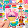 oly-29614fa7d485de56788ca6a23bde4898 Wholesale 50 birthday cake stickers birthday wishes graffiti stickers DIY happy birthday stickers
