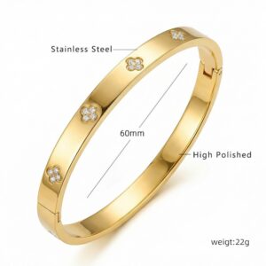 6mm twenty-diamond four-leaf clover