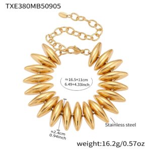 Txe380-gold bracelet 16+11cm