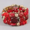 oly-29832d64f6a2fb3c2c199ef4bca1e0c8 Wholesale Vintage Style Simple Style Geometric UV Plating Golden Plated Beaded Beaded Chain Beaded Bracelets Wholesale