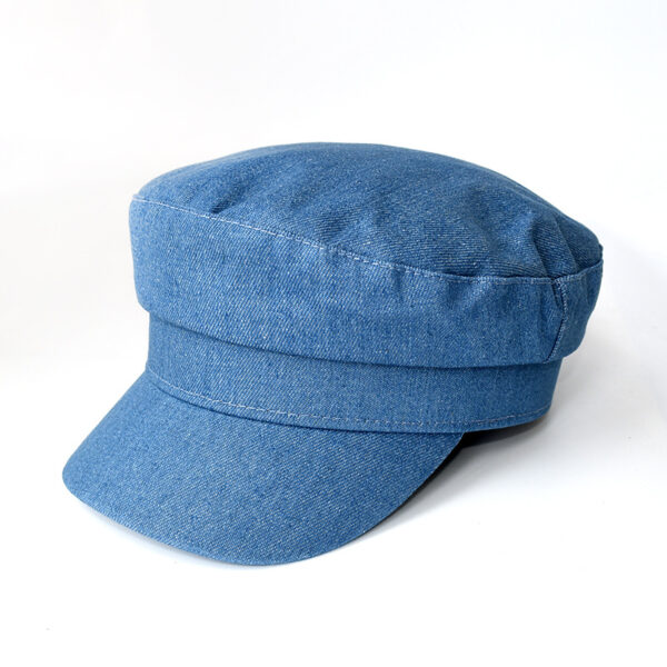 Wholesale Japanese and Korean-style Light Denim Casual Cap Vintage Fashion All-match Street Navy Hat Simple Casual Paintwork Hat