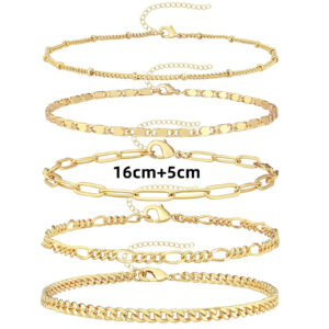 Style nineteen gold bracelet 16+5cm