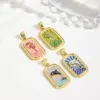 Wholesale Handmade Animal Pendant Necklace In Golden Plated Copper With Water Plating, Featuring Ball Chain For Sibling Suit
