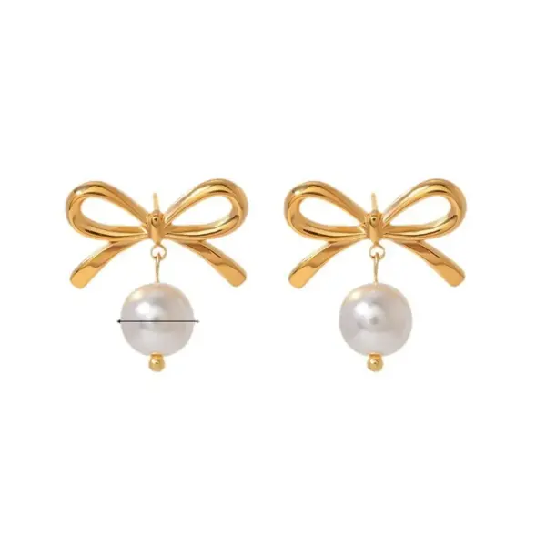 Wholesale PVD Coated Real Gold Plated Star Heart Shape 304 Stainless Steel Simple Style Waterproof Non Tarnish Plating Drop Earrings Ear Studs