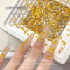 Wholesale K9 nail art malt drill explosion flat bottom drill small size through white spiced wheat spike crystal special-shaped drill nail art jewelry