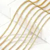 Wholesale Versatile Simple Box Chain Necklace DIY Basic Edition Pearl Chain Jewelry Neutral Style Stainless Steel Electroplated Square