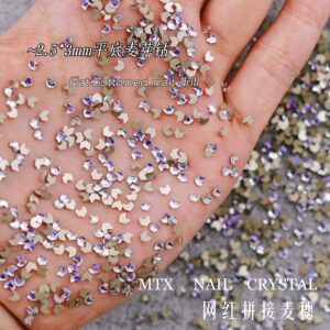2.5*3mm malt drill-crystal moonlight / 100 small bags
