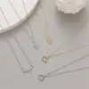 Wholesale Enamel Shell Necklace For Women With Electroplated Copper And Zircon Inlay Pendant