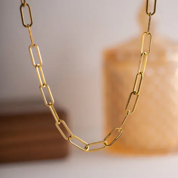 oly-2a2ea593b2ade6835fa659dc9fe3d131 Wholesale PVD Coated Real Gold Plated Return Stainless Steel Titanium Steel Simple Style Waterproof Non Tarnish 304 Stainless Steel Pendant Necklace