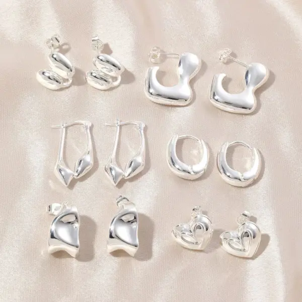 Wholesale 1 Pair Ig Style Geometric Irregular Polishing Plating Copper 18k Gold Plated Earrings Ear Studs