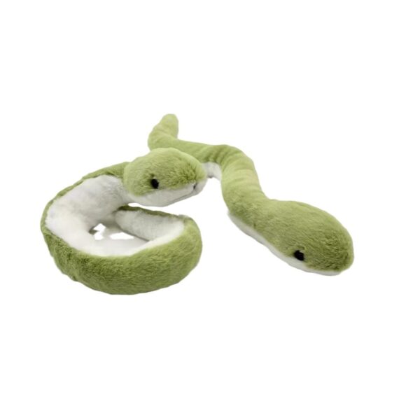 oly-2a596bfbb086f33012d278c70ca0bc21 Wholesale Cute Wrist Little Green Snake Year of the Snake Mascot Plush Toy Rag Doll Creative Doll Funny Doll