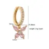 Wholesale 1 Pair Elegant Sweet Butterfly Plating Inlay Copper Zircon 18k Gold Plated Drop Earrings