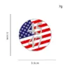 Wholesale American Flag Cartoon Pinback Badge Alloy Pin Featuring Stamping Craft In Multicolor