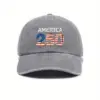 Wholesale Unisex Breathable Cotton Baseball Cap With Printing Pattern, Perfect For Independence Day Celebrations