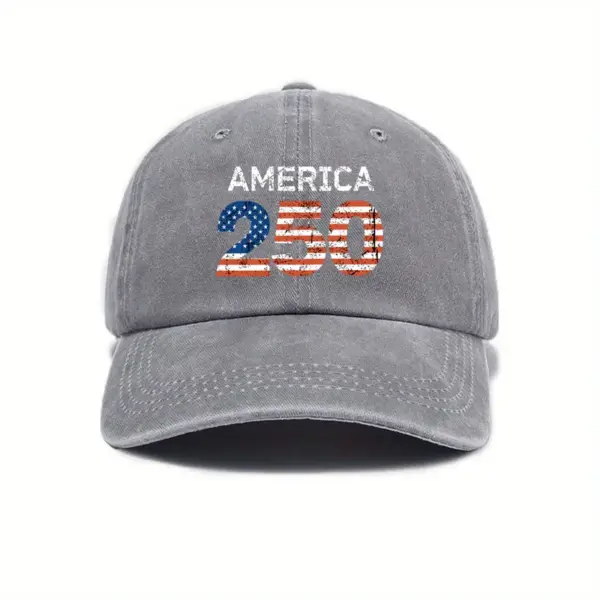 Wholesale Unisex Breathable Cotton Baseball Cap With Printing Pattern, Perfect For Independence Day Celebrations