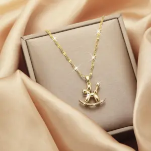 X5458# Balloon Dog Necklace