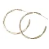 Wholesale Exaggerated Minimalist Hoop Earrings For Women Fashion Luxury Simple Elegant 304 Stainless Steel Studs Irregular Gold Plated Jewelry Vacuum Electroplating Furnace Plated 18K Real Gold Geometric Pattern