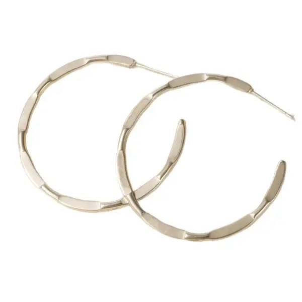 Wholesale Exaggerated Minimalist Hoop Earrings For Women Fashion Luxury Simple Elegant 304 Stainless Steel Studs Irregular Gold Plated Jewelry Vacuum Electroplating Furnace Plated 18K Real Gold Geometric Pattern