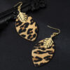 Wholesale leopard leaf earrings fashion simple cold temperament unique high creative sense earrings 4369