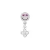 Wholesale Unisex Copper Smiley Face Stud Earrings In Pink, Perfect For Everyday Wear