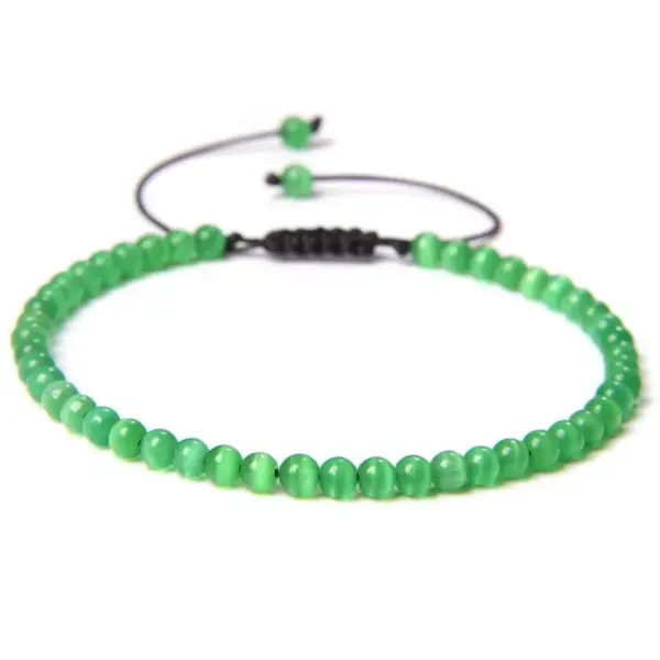 Wholesale Fashion Solid Color Natural Stone Beaded Bracelets 1 Piece