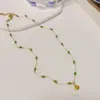 Wholesale Jewelry Casual Simple Style Shell Titanium Steel Anklet Necklace