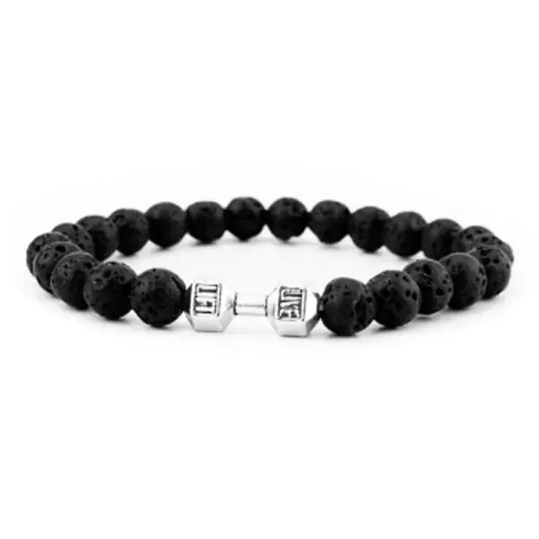 Wholesale Retro Marble Alloy Turquoise Volcanic Rock Bracelets