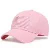 Wholesale American Flag Women's Hip-Hop Baseball Cap With Curved Brim For Outdoor Use, Made Of Polyester Featuring Embroidery