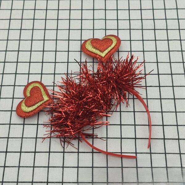 Wholesale love valentine's day hairband creative sequins dance valentine's day hair accessories bachelor party photo decoration headband