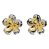 Wholesale Bohemia Style Floral Ear Cuff Women S925 Silver Needle Fashion Contrast Color Simple Design Earring Bohemian Print Copper Material