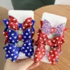 Wholesale Cartoon American Independence Day Hair Clip Star Bow Hair Accessories Festival Hair Clip Girl Hair Accessories