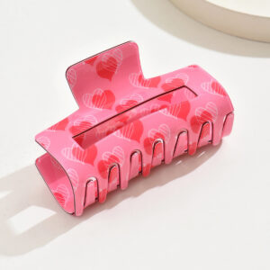 8cm love hairpin-rose red / Acrylic