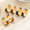 Wholesale Wide C-shaped Hoop Earrings For Women Jewelry Accessories