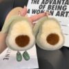 Wholesale Environmentally Friendly Plush Pendant Avocado Cute Schoolbag Keychain Simple Small Light Luxury ins Niche Pendant Jewelry