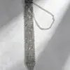 oly-2b9a4e2ac786338008c2093c4650cfa8 Wholesale Shiny Round Tie For Adults With Artificial Gemstones In Silver, Perfect For Independence Day