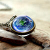oly-2bac3a7cb545825b41edb6c3d331706e Wholesale Jewelry Double-Sided Glass Ball Solar System Universe Starry Sky Necklace