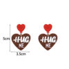Wholesale Valentine's Day small fresh sweet creative love acrylic earrings women's jewelry