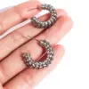 Wholesale 1 Pair Simple Style Classic Style C Shape Semicircle Plating Brass Bullet Backs Ear Studs