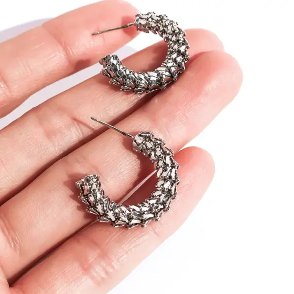 Wholesale 1 Pair Simple Style Classic Style C Shape Semicircle Plating Brass Bullet Backs Ear Studs