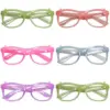Wholesale Luminous Plastic Party Glasses Night Theme Neon Party Concert Atmosphere Props Bar Decoration Glasses Frame Glow In The Dark