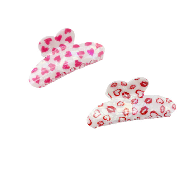 oly-2bf334342961e9bb8dea106ea2a6b68d Wholesale Sweet Valentine's Day Heart-shaped Hairpin Cute Red Lip Clip Love Shark Clip Style Peach Tail Clip Hair Accessories Women