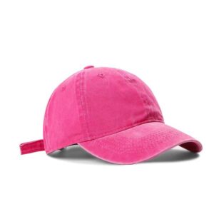 Rose red coated washed cotton